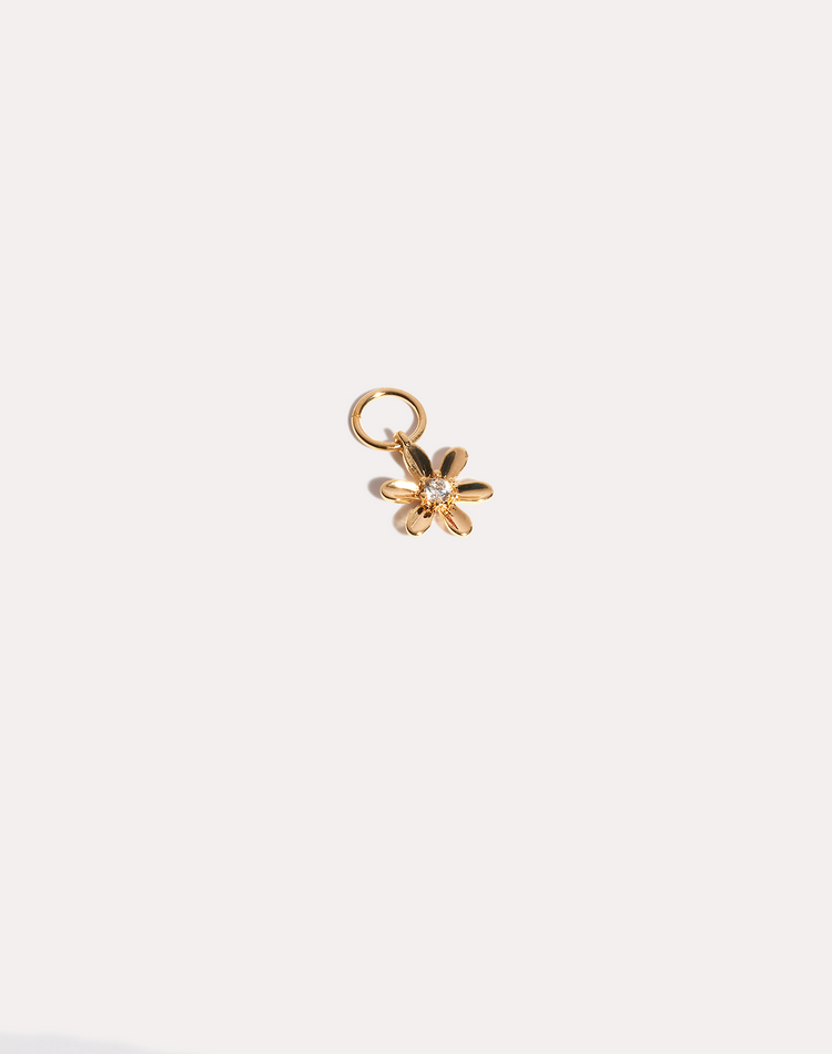 Violet Earring Charm in Gold